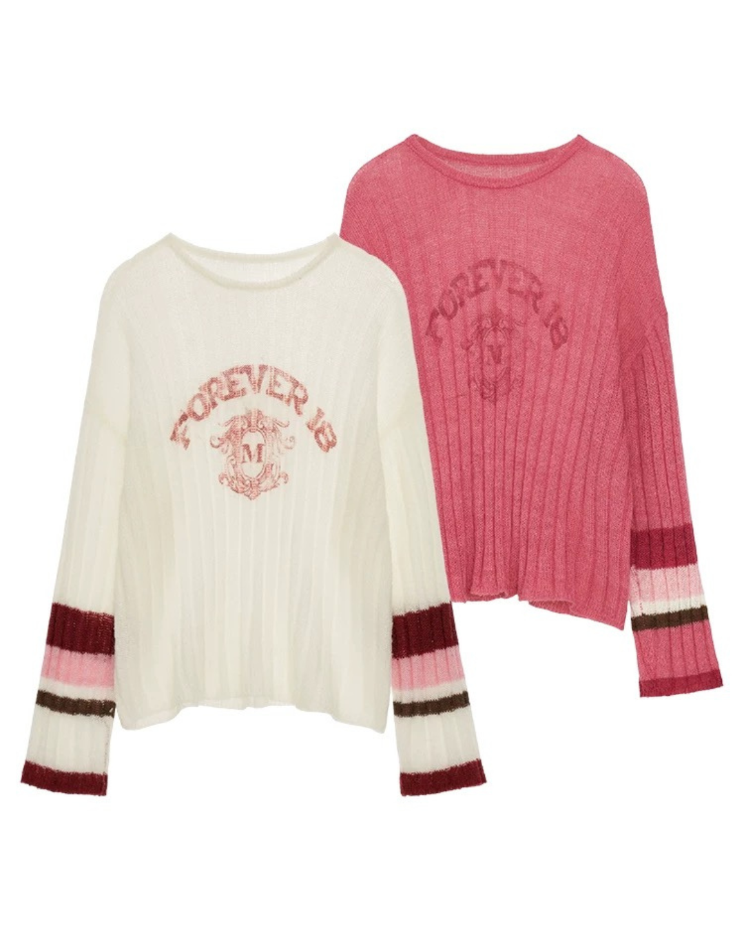 0 sleeve logo sweater