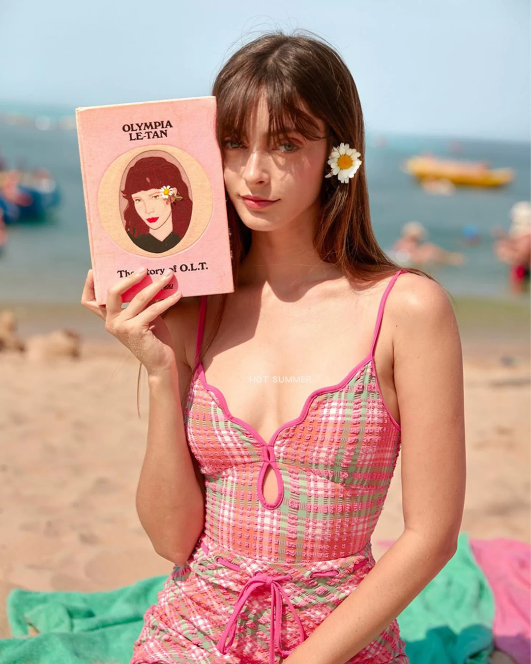 0 rétro swim wear ( skirt set )