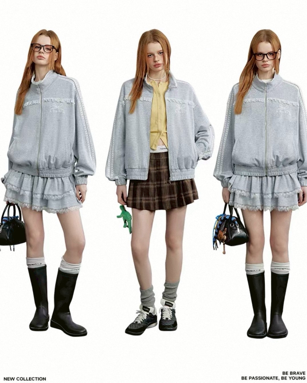 スウェットフリルセットアップ