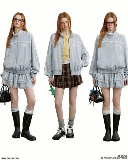 スウェットフリルセットアップ