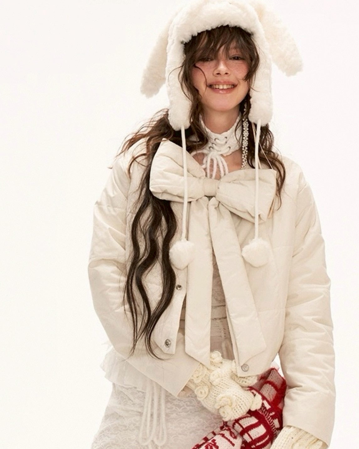 リボンショートアウター