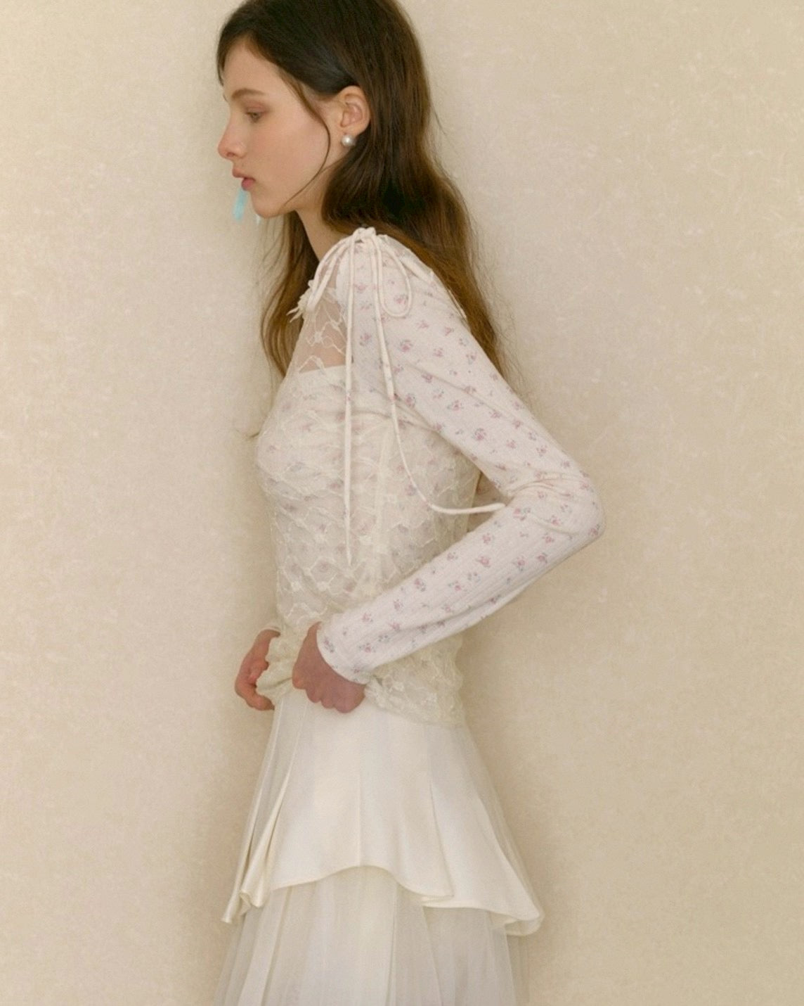 feminine see-through tops