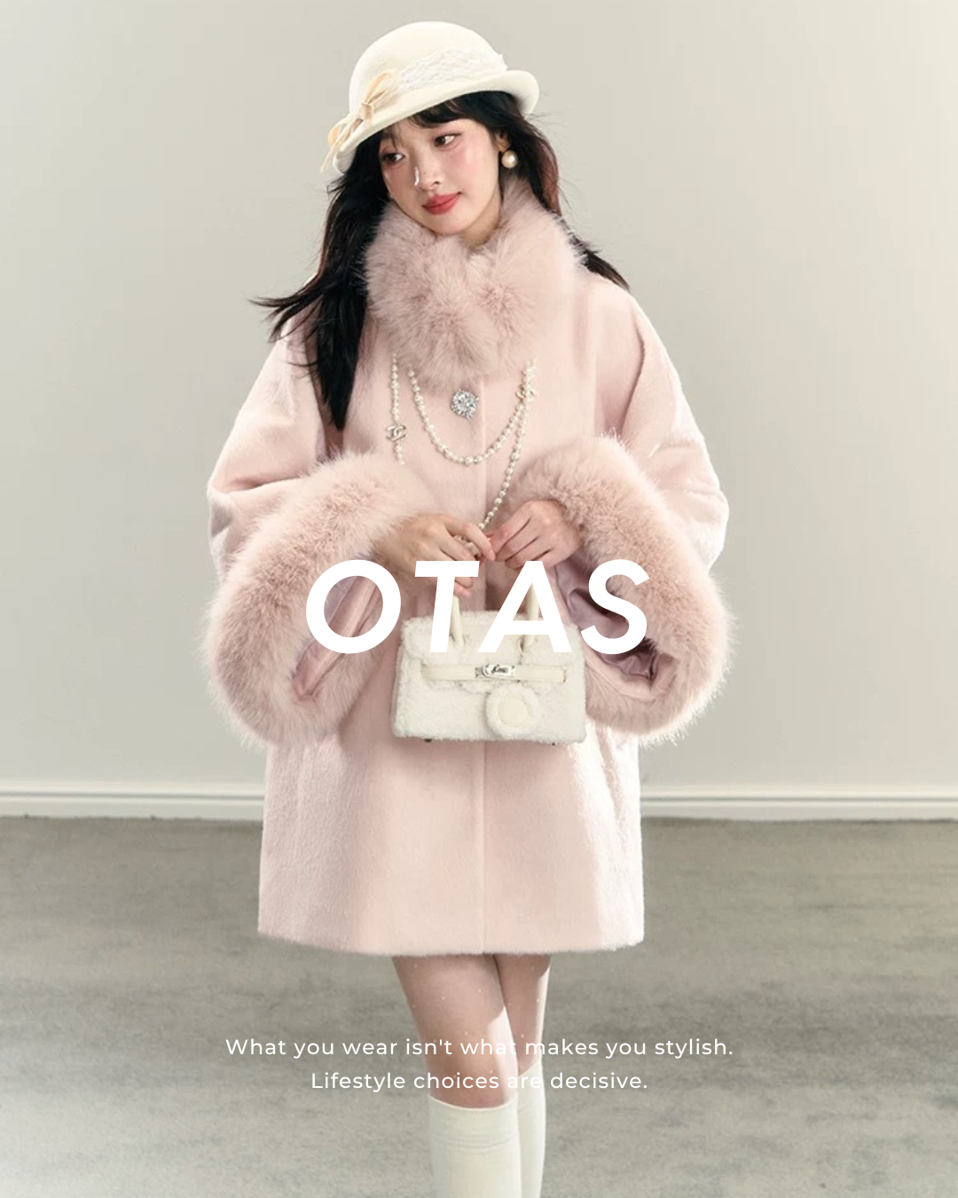 01 fur sleeve coat