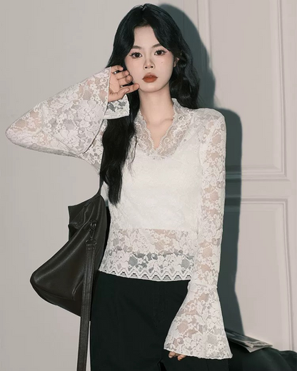 0 lace blouse
