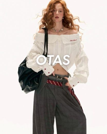 off shoulder short shirt