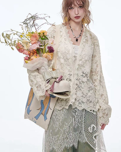 lace cardigan