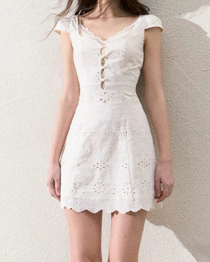 White lace dress short or long