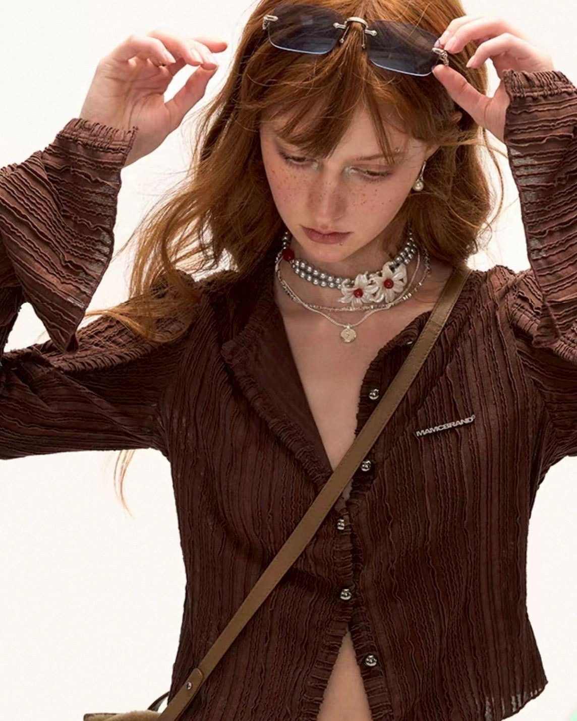 ボタンカーディガン