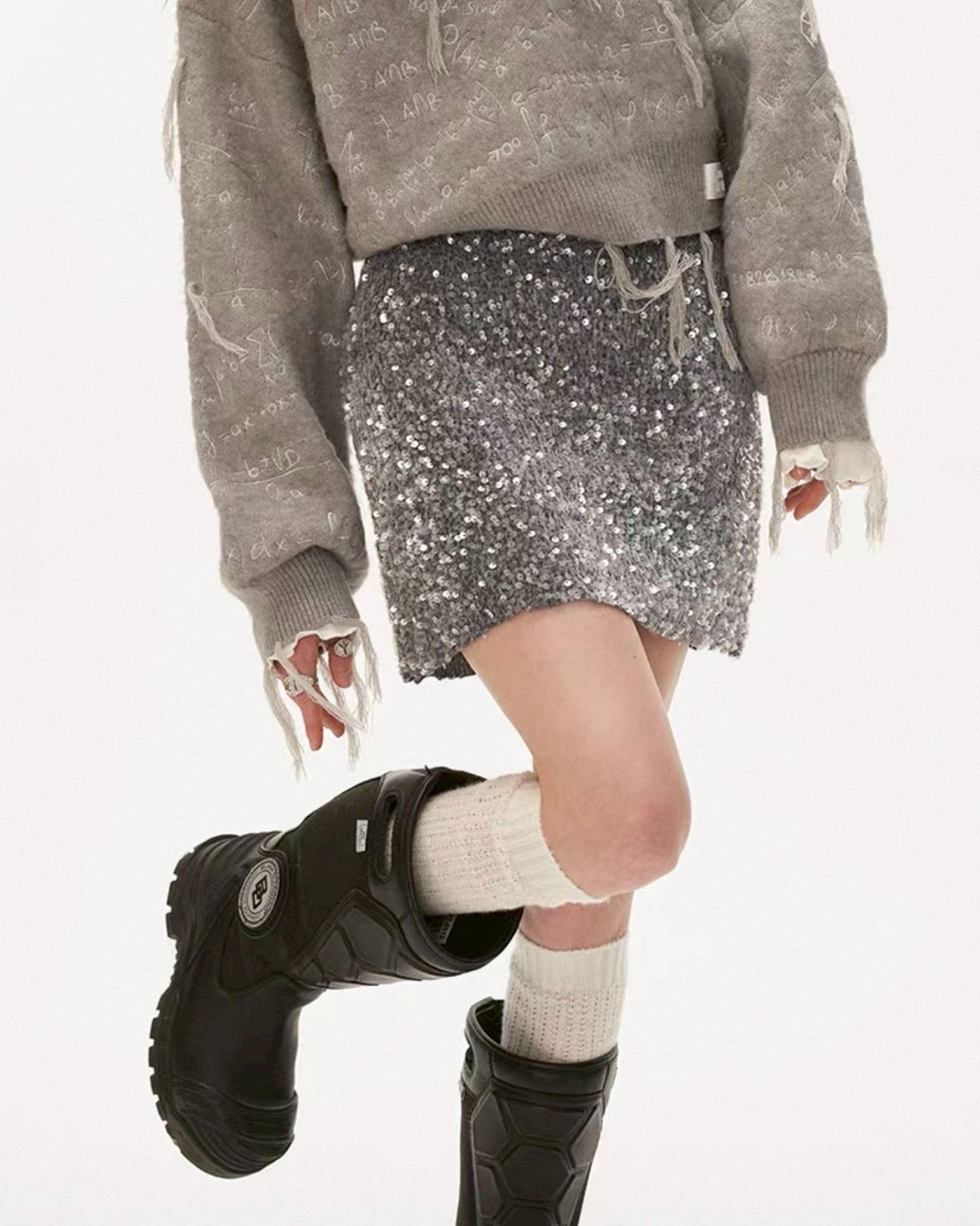 ラメミニスカート