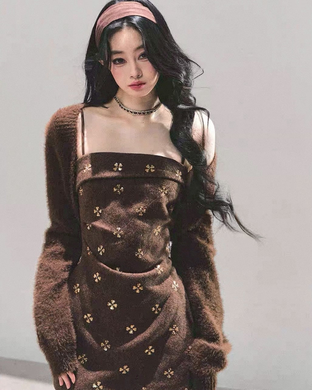 キャミワンピ&カーディガン