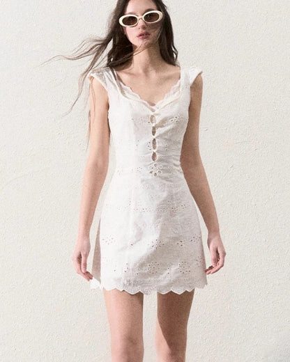 White lace dress short or long