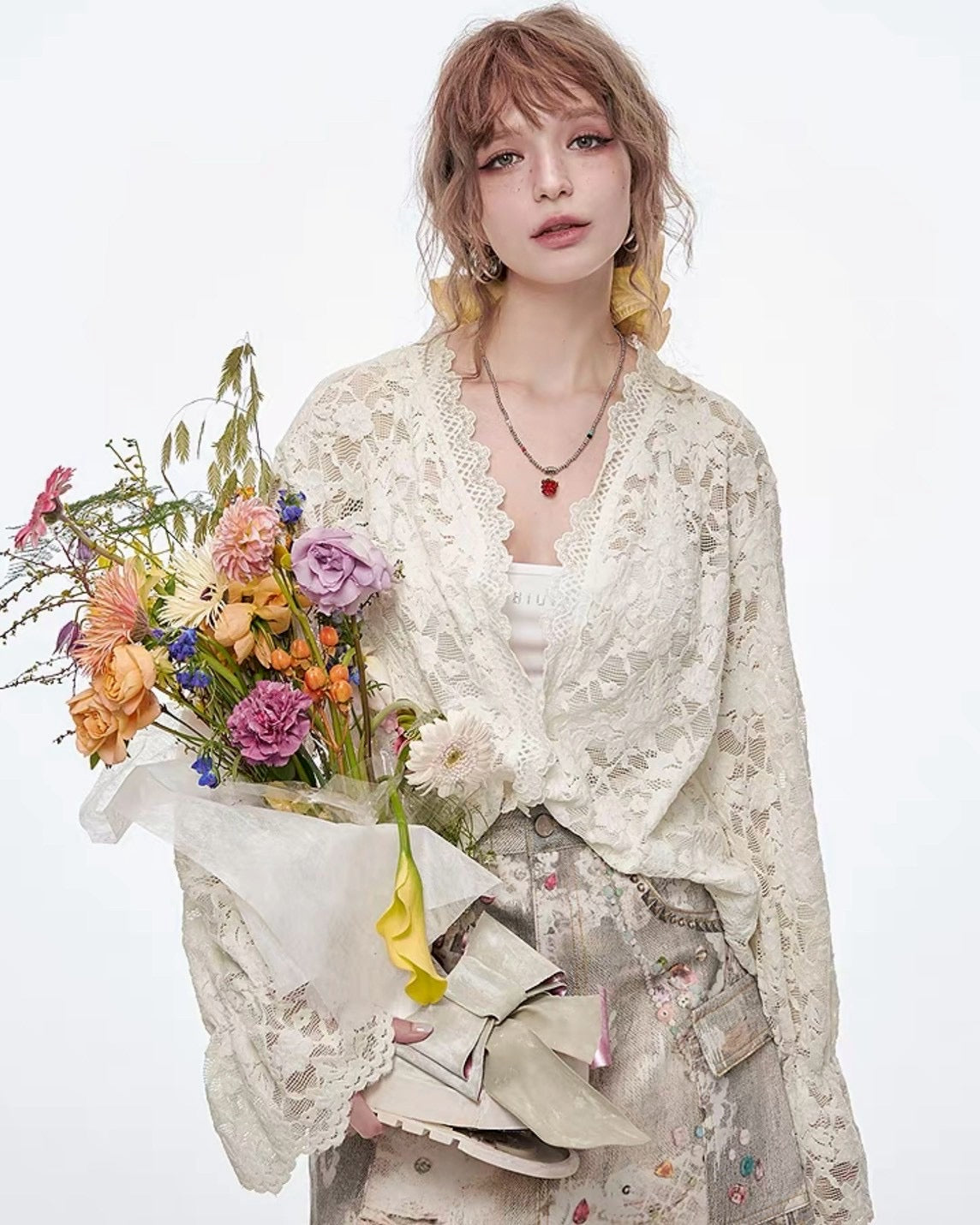 lace cardigan