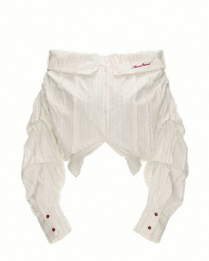 off shoulder short shirt