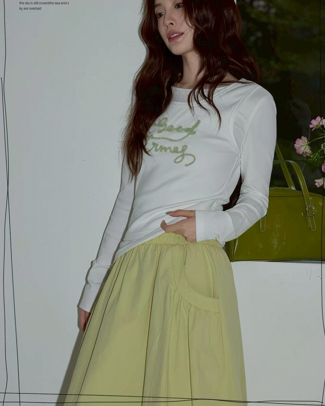 balloon long skirt