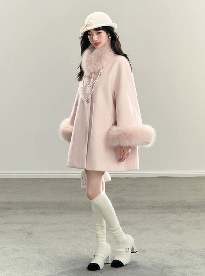 01 fur sleeve coat