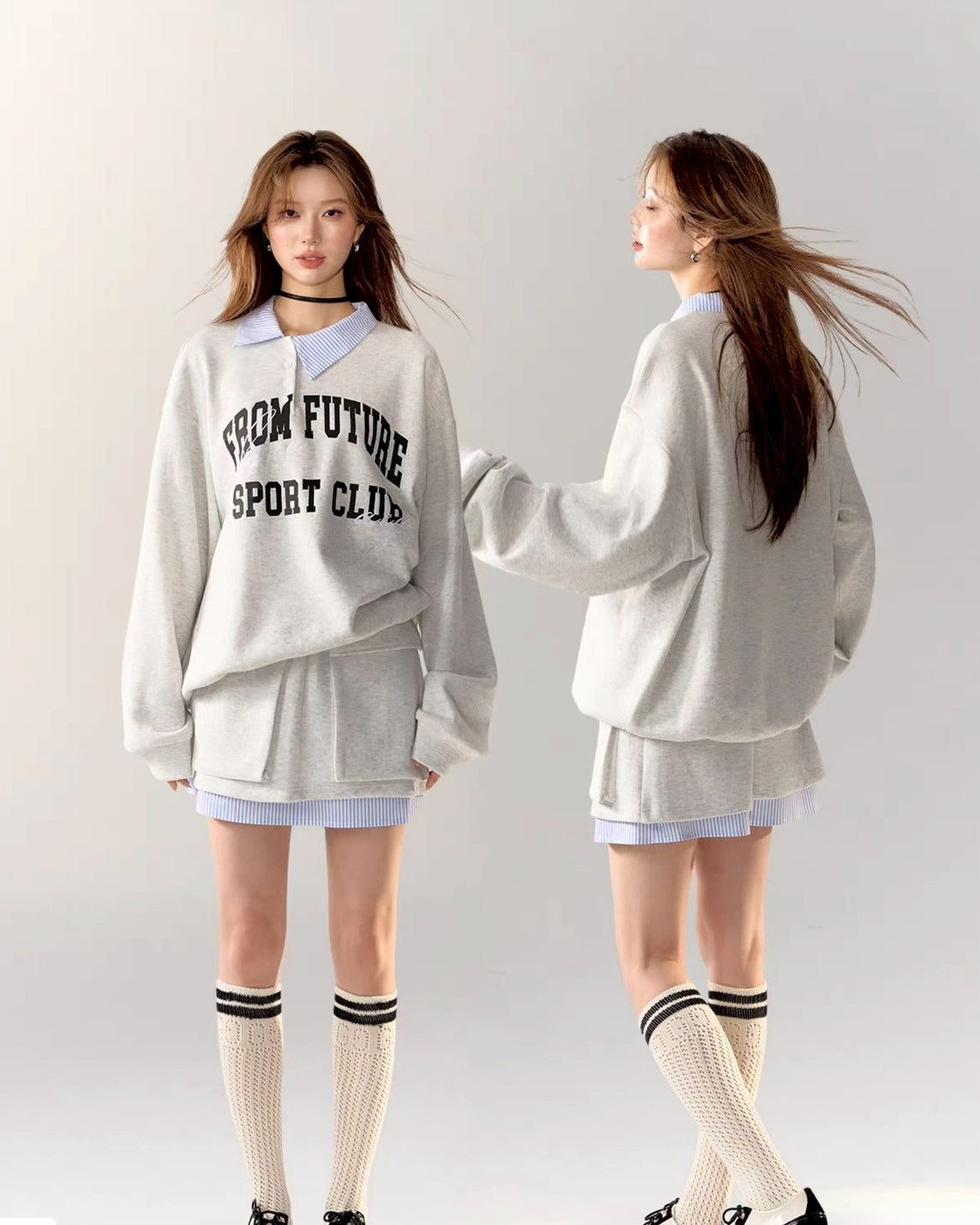 layered style sweat set