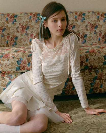 feminine see-through tops