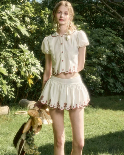 Märchen short tops & skirt