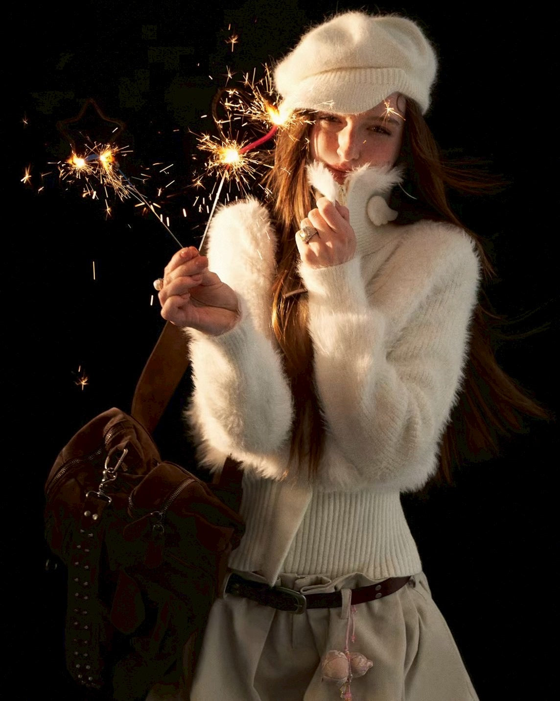 ふんわりリブニットジャケット