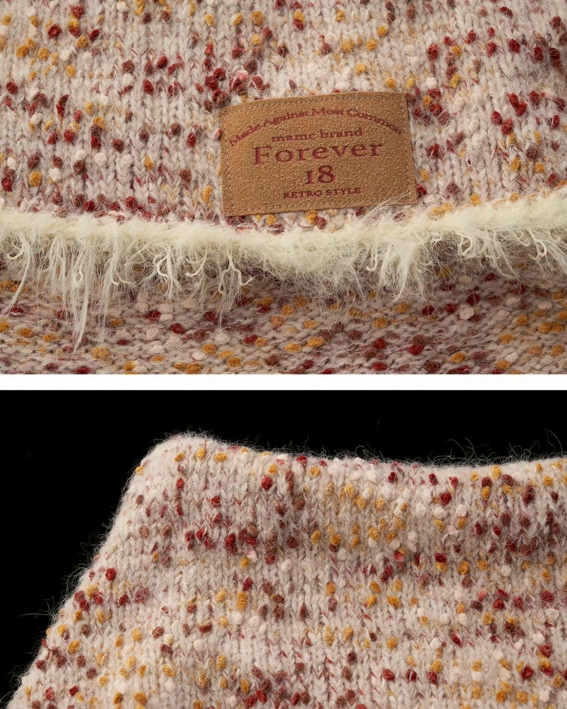 オフショルルーズニット