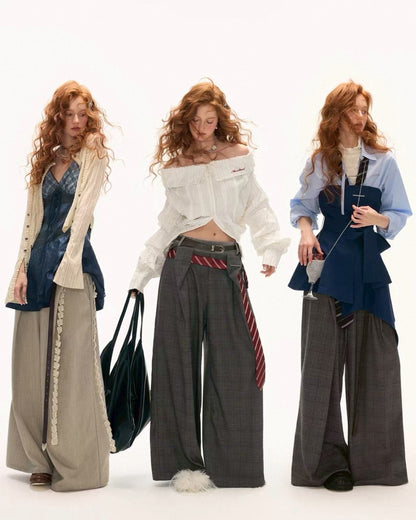 tuck wide pants