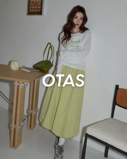 balloon long skirt