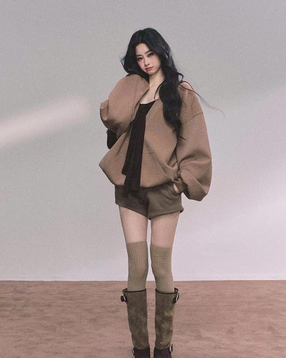 ワッフルパーカー