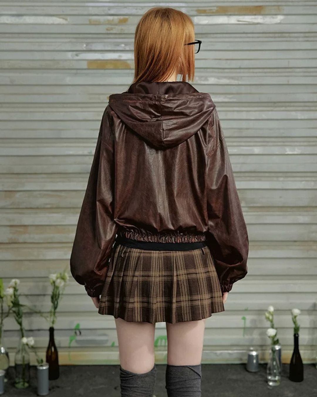 0 pu-leather jacket