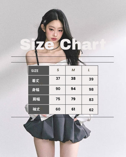 オフショルレイヤードシャツ