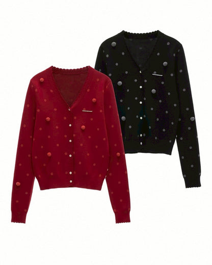 dot cardigan