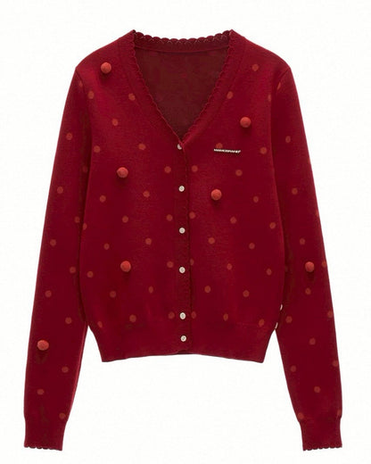 dot cardigan