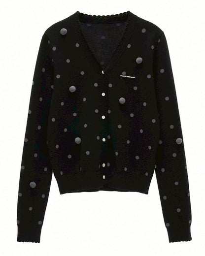 dot cardigan