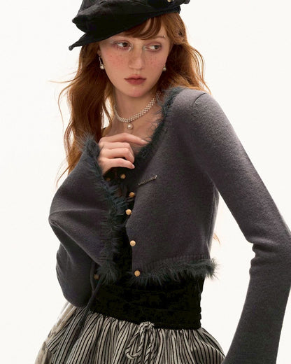 short string cardigan