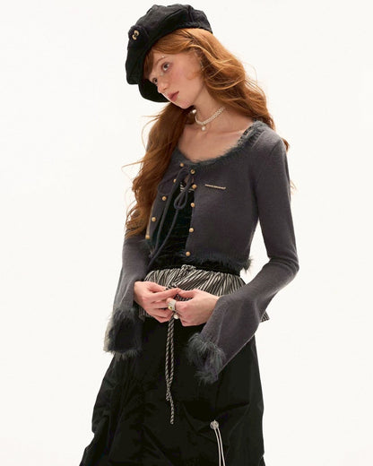 short string cardigan