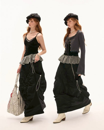 velours frill camisole