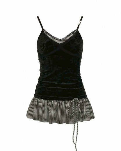 velours frill camisole