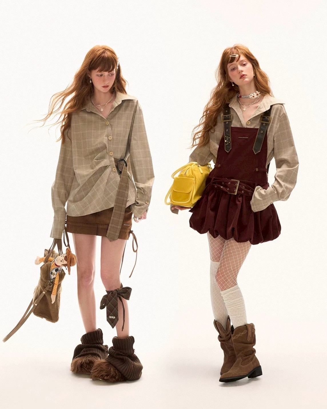 asymmetry check shirt