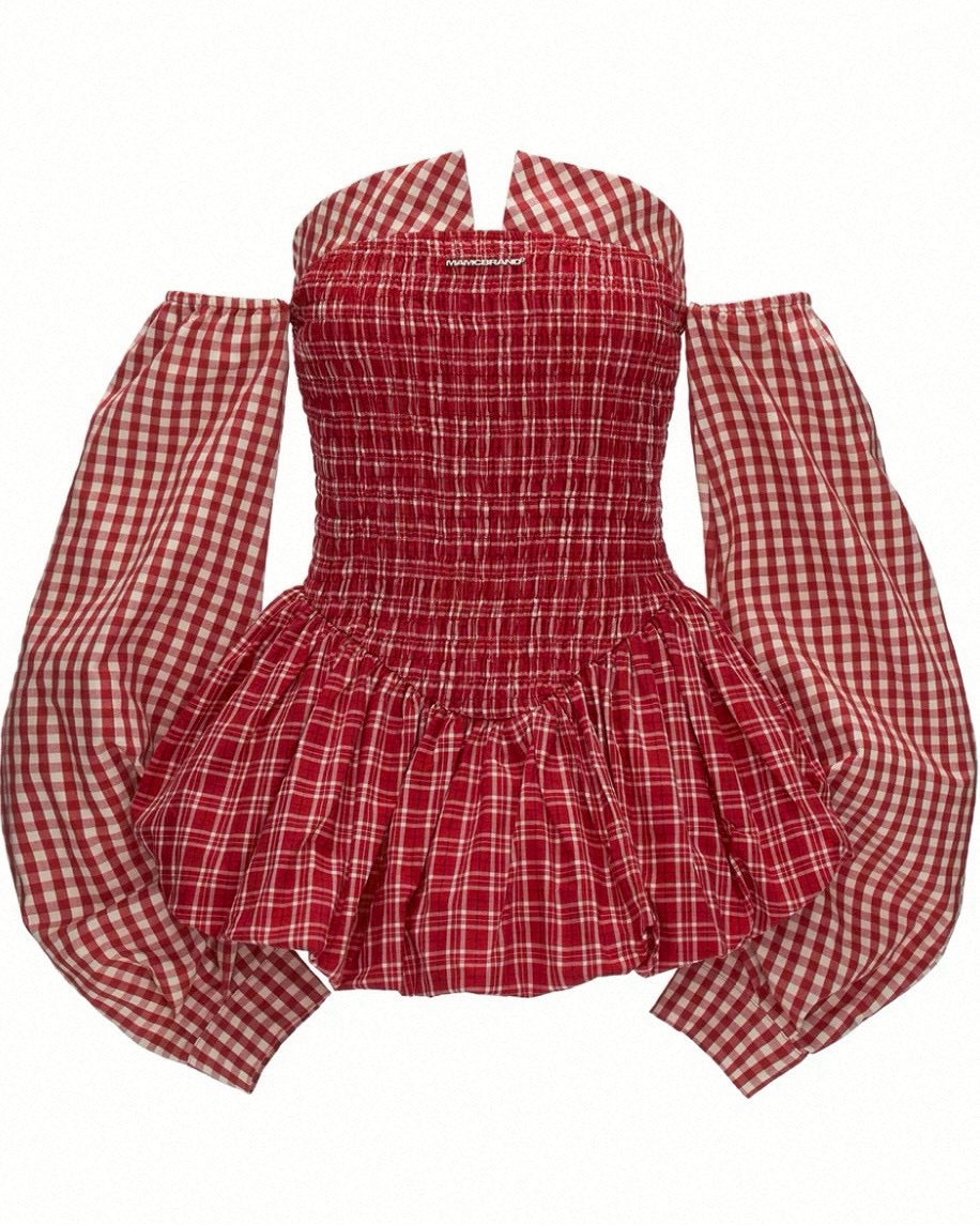 off shoulder balloon tops