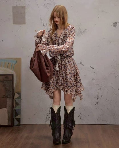 flower shirt onepiece