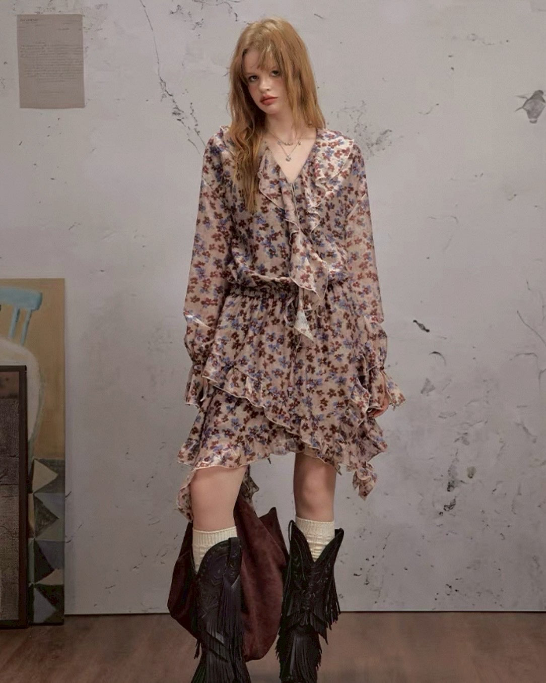 flower shirt onepiece