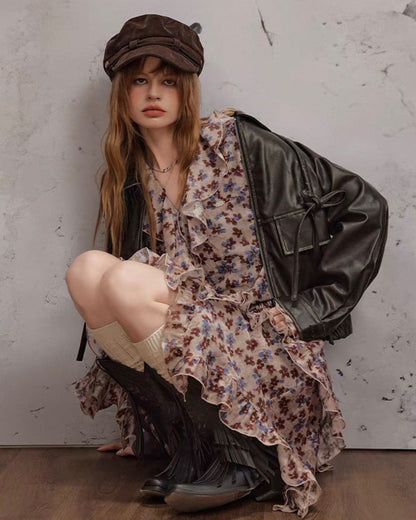 flower shirt onepiece