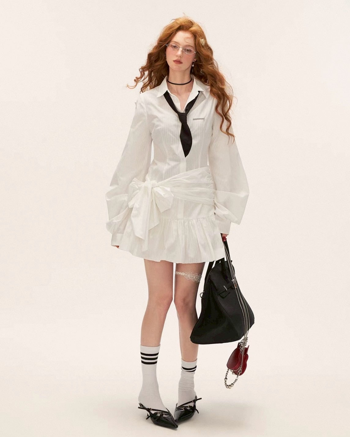 frill skirt shirt onepiece