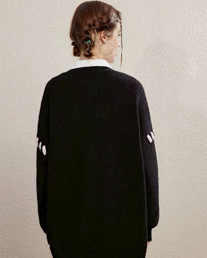 oversize ribbon cardigan