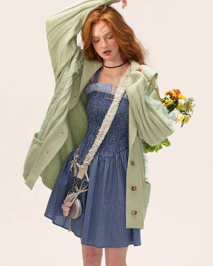 shoulder ribbon onepiece